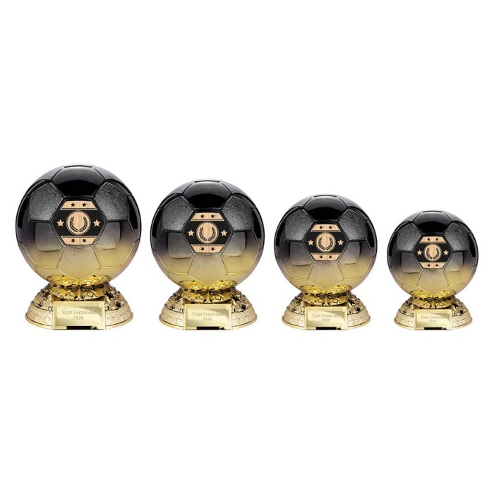  FOOTBALL ELITE RESIN TROPHY - 4 SIZES  14.5CM - 20.5CM 